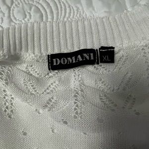 White cardigan/cover